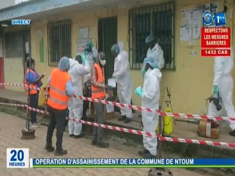 RTG / Lutte contre le covid 19 - Lancement de l’opération d’assainissement de la commune de Ntoum