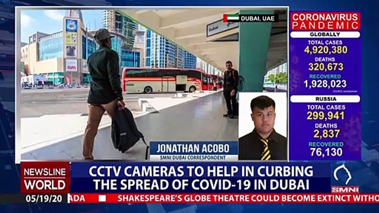CCTV cameras to help in curbing the spread of COVID-19 in Dubai