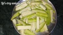 तरोई की बिना मसालों की सब्ज़ी | Indian Style Taroi recipe - Sponge gourd vegetable - Indian Recipes
