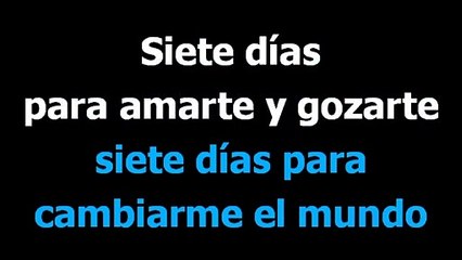 7 Dias  - Elvis Crespo - Karaoke - Letra