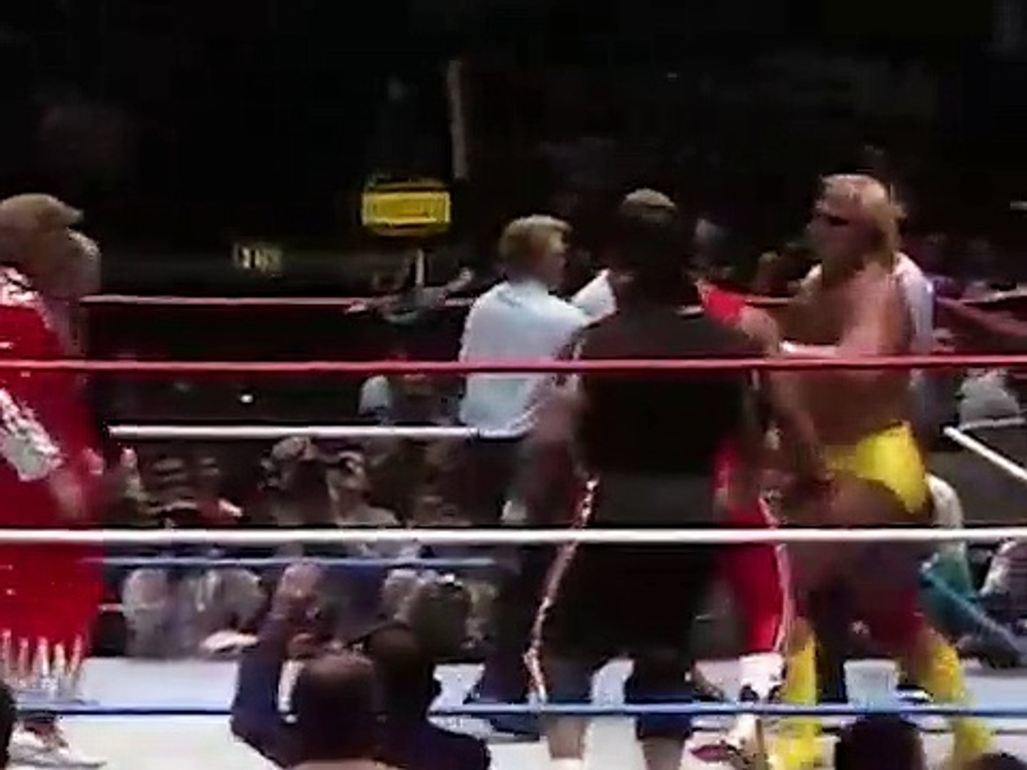 ⁣WrestleMania 1 Main Event: Hulk Hogan/Mr. T vs. Roddy Piper/Paul Orndorff