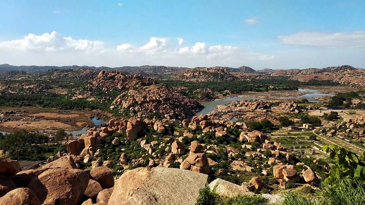 Hampi from top of Matanga hill-UNESCO world heritage site in India-Making Infinity