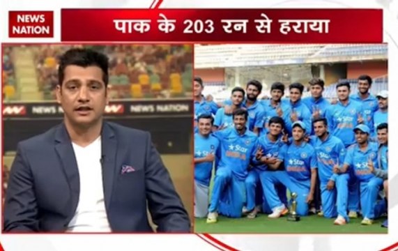 ICC Under 19 World Cup: India beat Pakistan by 203 runs, to face Australia in Finals