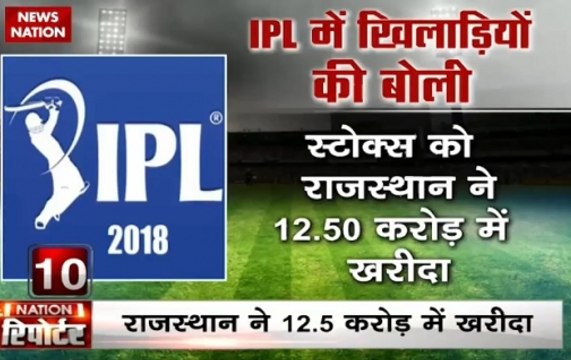 Nation Reporter: Ben Stokes bags a huge bid by Rajasthan Royals in IPL Auction