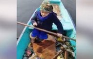Kashmiri girl who actively takes up cleanliness drive