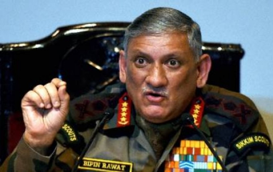 China army base at Doklam not permanent structure says Army Chief Bipin Rawat