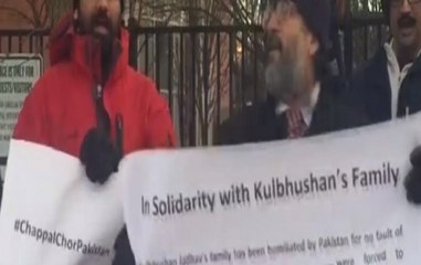 Nation Reporter: Indian and Baloch origin people stage protest at Pak embassy in Washington