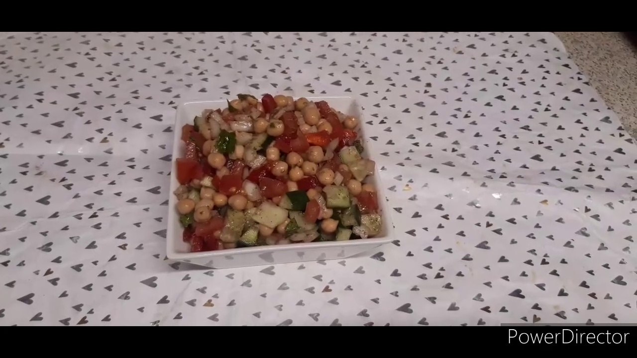 Chickpea Mediterranean Salad _ Ramadan Special _ K(720P_HD)