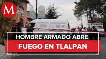 Balacera deja tres personas muertas en Tlalpan