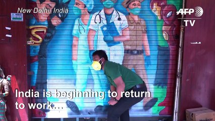 Indian businesses begin to reopen