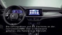 Der neue Skoda Kamiq Scoutline - Innenraum mit ThermoFlux-Sitzen und spezifischen Dekorleisten