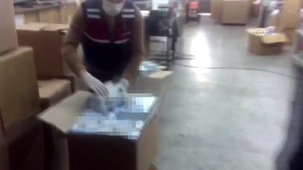 Kaçak üretilen 800 bin maskeye el konuldu