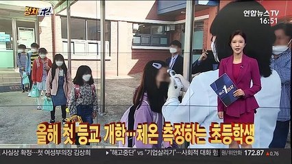 [정치五감] 올해 첫 등교 개학…체온 측정하는 초등학생들 外