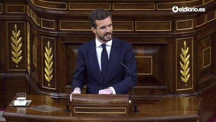 Casado, a Sánchez: "Ha convertido la excepción constitucional en una subasta donde le llegan pujas separatistas y batasunas"