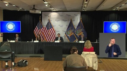 New York Governor Cuomo gives an update on COVID-19 from Long Island