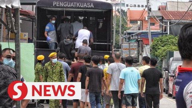 Immigration raid against illegal migrants in PJ Old Town