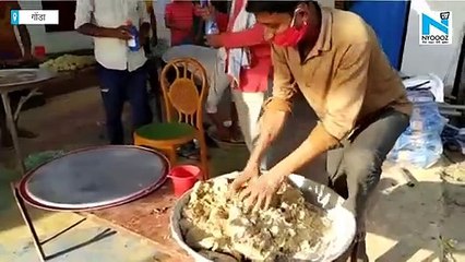 Gonda में समाज सेवी संगठनों ने मजदूरों को भोजन कराने का उठाया बीड़ा