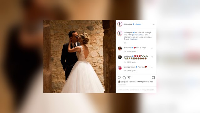 Risto Mejide celebra su aniversario con Laura Escanes
