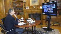 Los Reyes mantienen una videoconferencia con 