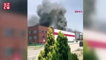 Ankara'da tıbbi ekipman fabrikasında yangın