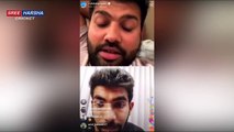 Rohit Sharma trolls Rishabh Pant in Instagram Live Session  - Jasprit Bumrah