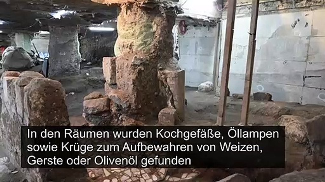 Uralte unterirdische räume nahe der klagemauer in jerusalem entdeckt