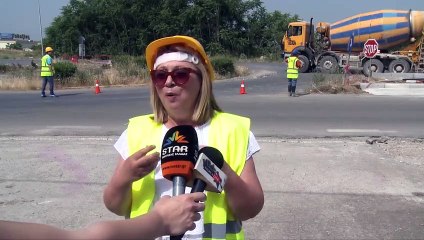 Η Φανή Παπαθωμά στο έργο του κόμβου Μιχαηλίδη στη Θήβα