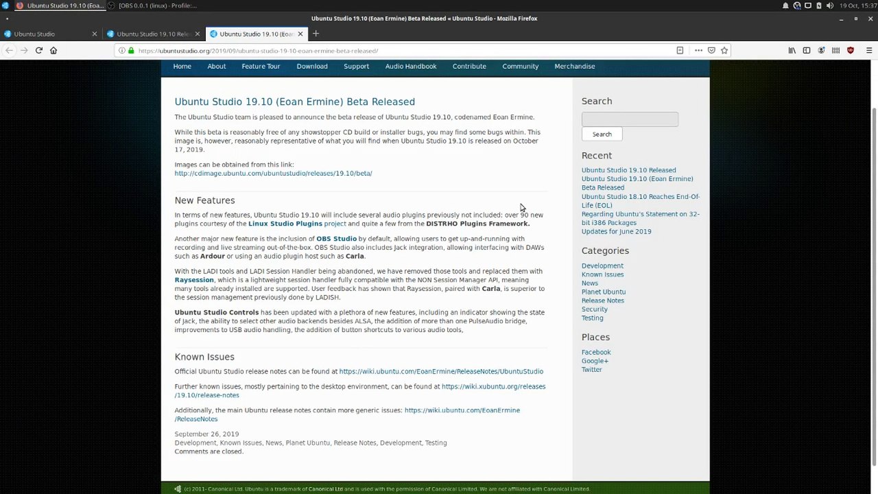 A First Look at Ubuntu Studio 19.10 'Eoan Ermine'