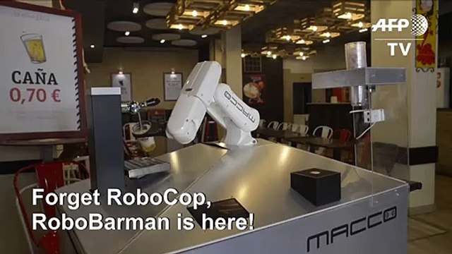 In Spain, robot barman serves up contact-free beers