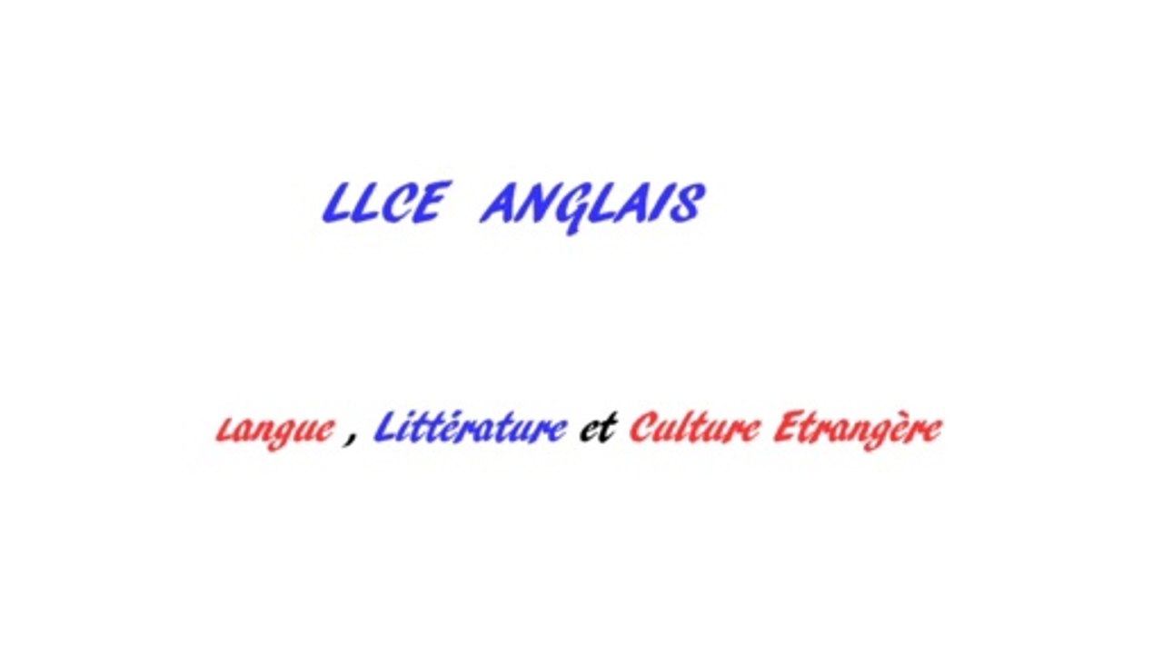 Spécialité Langue et civilisation anglais 1ère