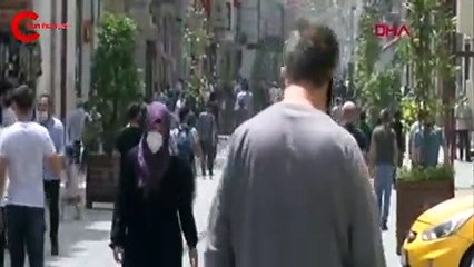 İstiklal Caddesi’nde korkutan kalabalık!