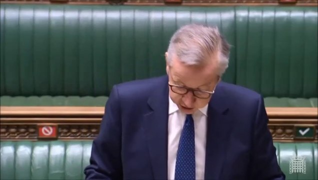 Michael Gove confirms Irish Sea tariffs and extra agrifood checking facilities will be implemented under Brexit protocol