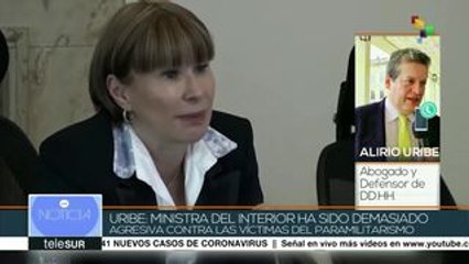 Alirio Uribe: min. del Interior ha sido muy agresiva con las víctimas