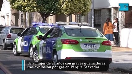 explosión por gas en Parque Saavedra