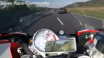 Ce motard roule à 300 kmh et poste la vidéo sur Facebook