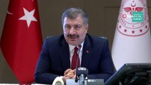 Sağlık Bakanı Fahrettin Koca, Koronavirüs Bilim Kurulu toplantısının ardından yaptığı basın...