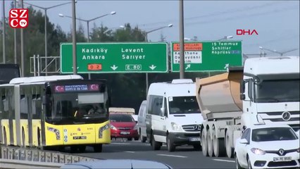 İstanbul’da son 2 ayın en yoğun trafiği