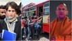 Put BJP stickers on buses but let them run: Priyanka Gandhi