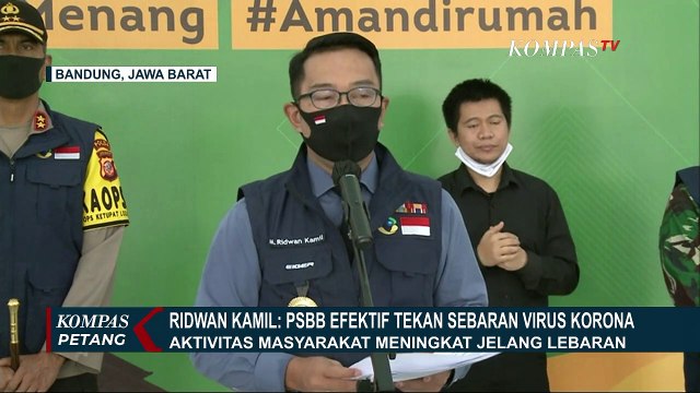 Ridwan Kamil: PSBB Efektif Tekan Sebaran Virus Corona