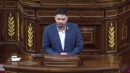 Rufián acusa a Sánchez de llevarse por delante el "espíritu" de su investidura
