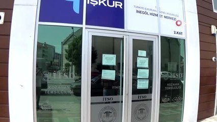 9 kişinin korona virüs testi pozitif çıktı, İş-kur İnegöl şubesi kapılarını kapattı