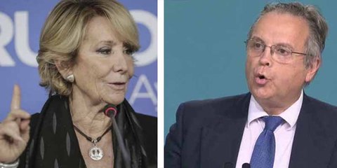 Esperanza Aguirre calla a Carmona a las malas y en directo: "Pacté con el programa que no te dejarían hacer preguntas"