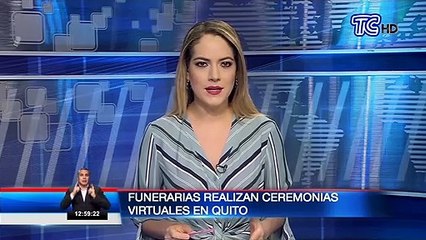 Funerarias realizan ceremonias virtuales en Quito