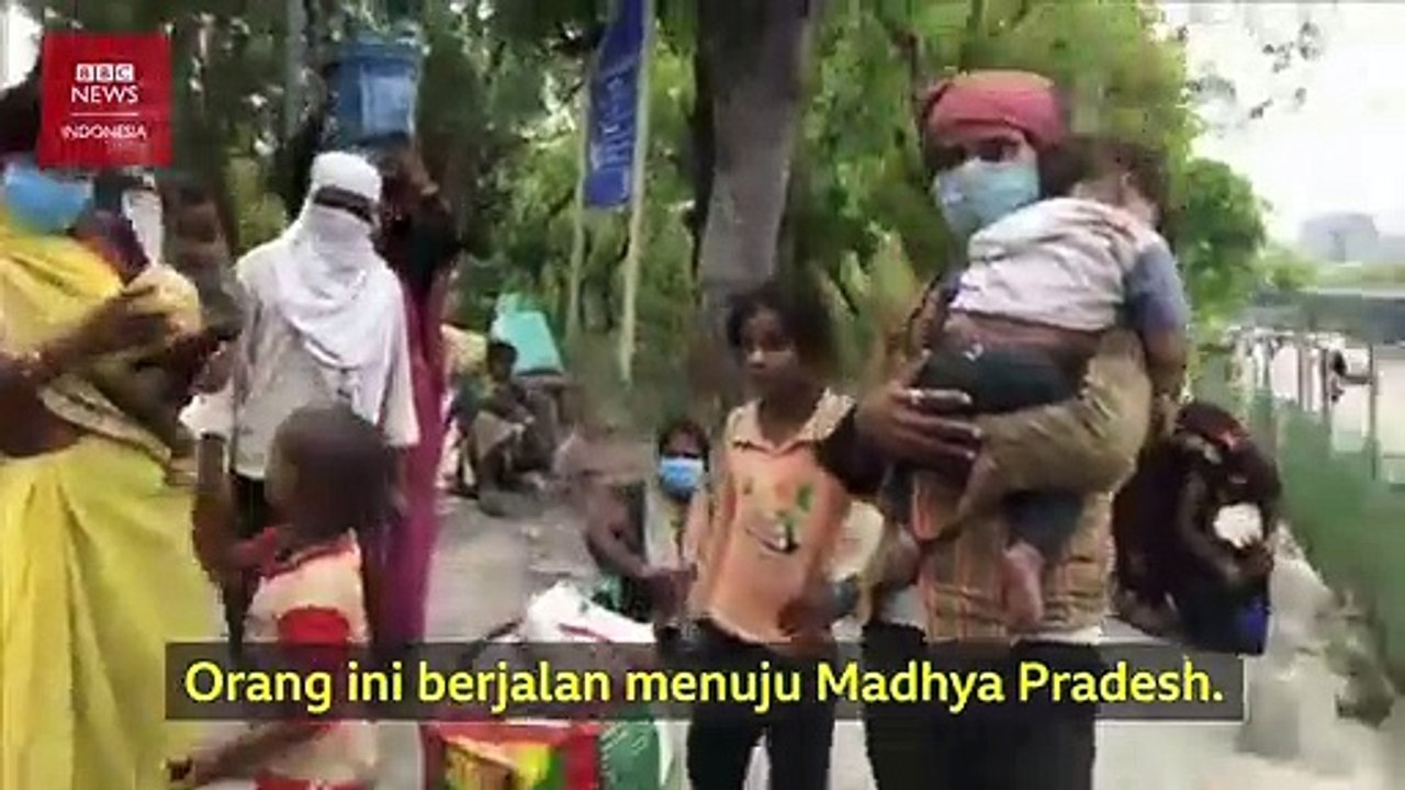 Covid-19 di India: Mudik Jalan Kaki Ratusan Kilometer:  'Kami Mungkin Mati di Jalan'