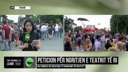 Peticion për ngritjen e teatrit të ri/ Nis firmosja në shesh nga të pranishmit në protestë