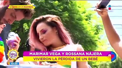 Marimar Vega y Rossana Nájera declaran haber perdido un bebé