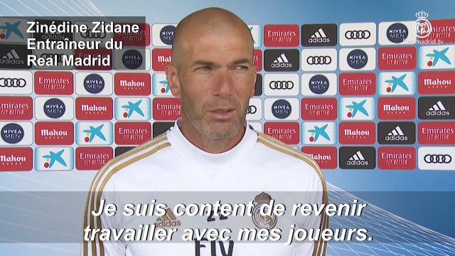 Football/Real Madrid : revenir au travail, une chance , pour Zidane