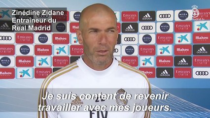 Football/Real Madrid : revenir au travail, "une chance", pour Zidane