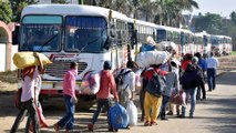 Congress arranged buses for migrants return back from border