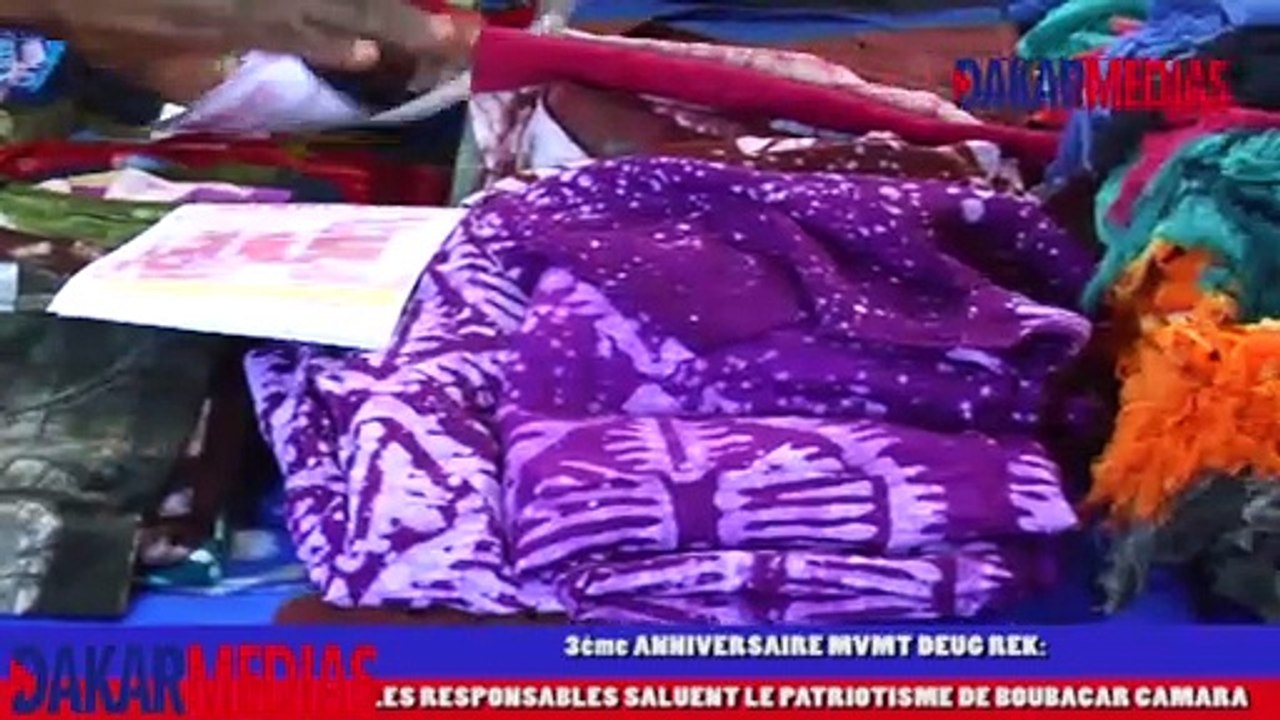 3éme ANNIVERSAIRE DU MOUVEMENT DEUG REK LES RESPONSABLES SALUENT LE PATRIOTISME DU PRESIDENT BOUBACAR CAMARA DU PCS JENGU TABAX